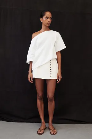 DEMI CREAM TAILORED SKORT