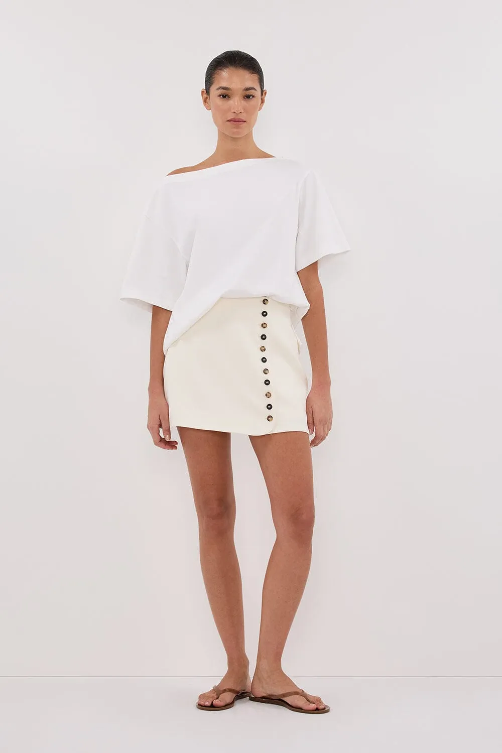 DEMI CREAM TAILORED SKORT