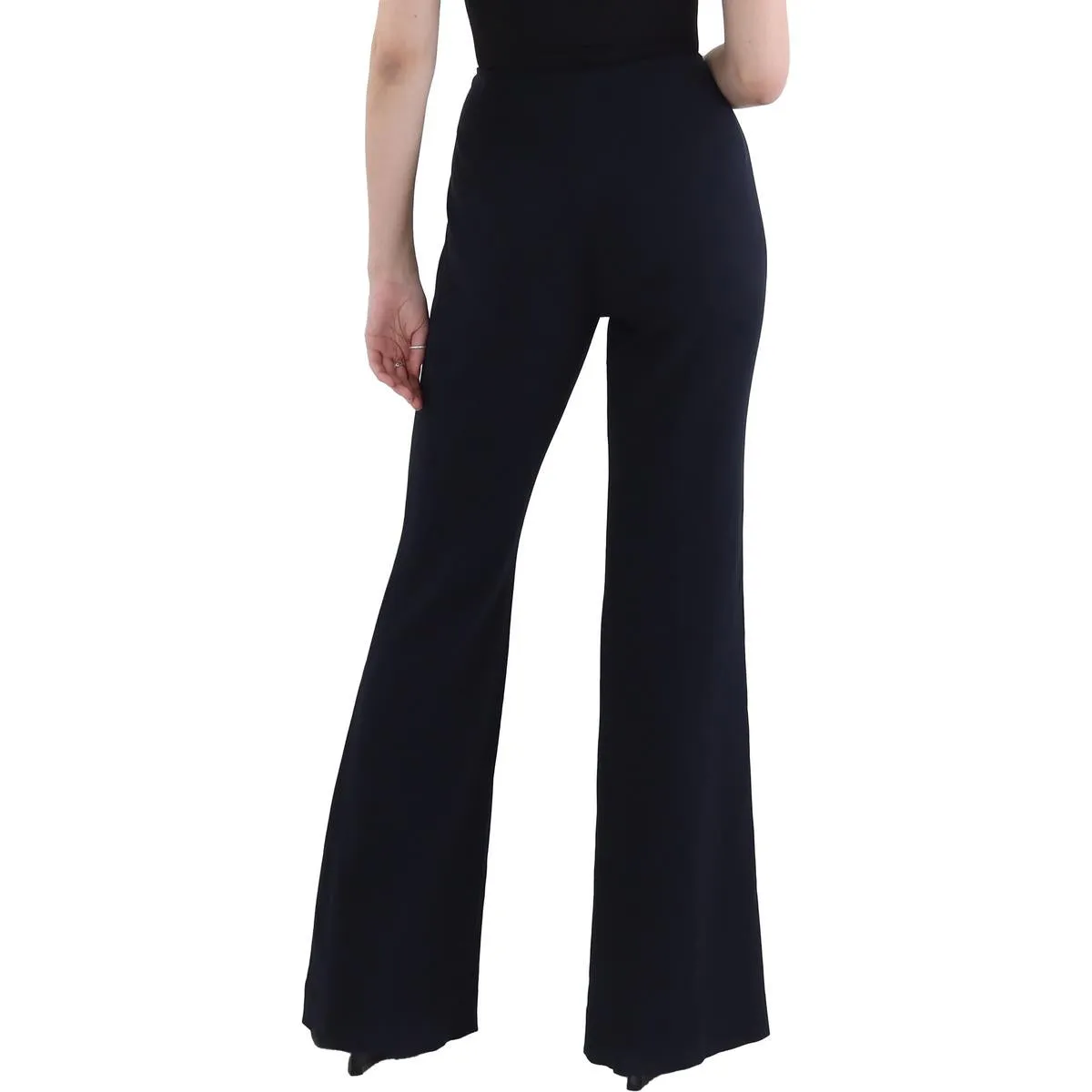 Demitria Womens Admiral Crepe Flare Dress Pants