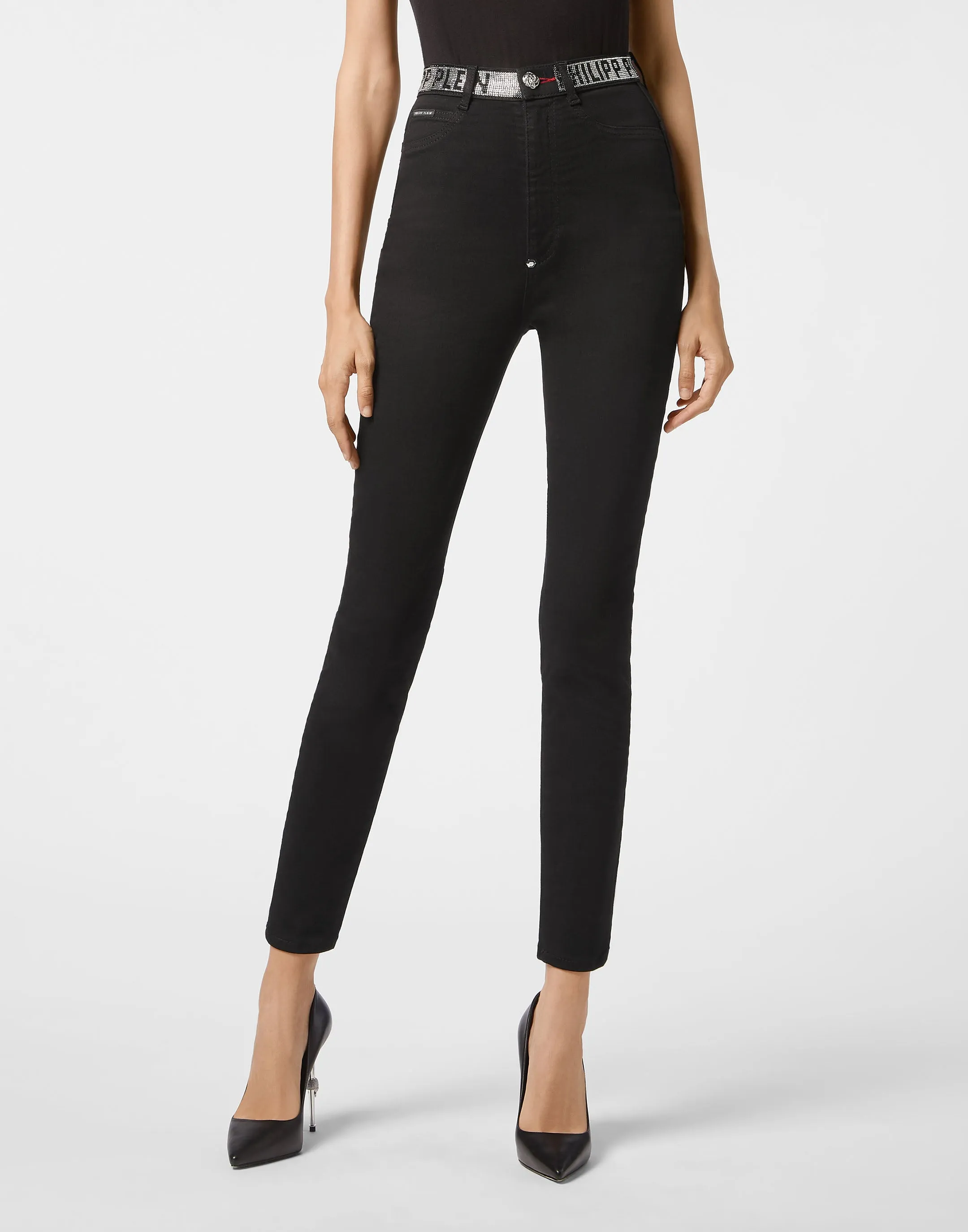 Denim Super High Waist Jegging Philipp Plein TM