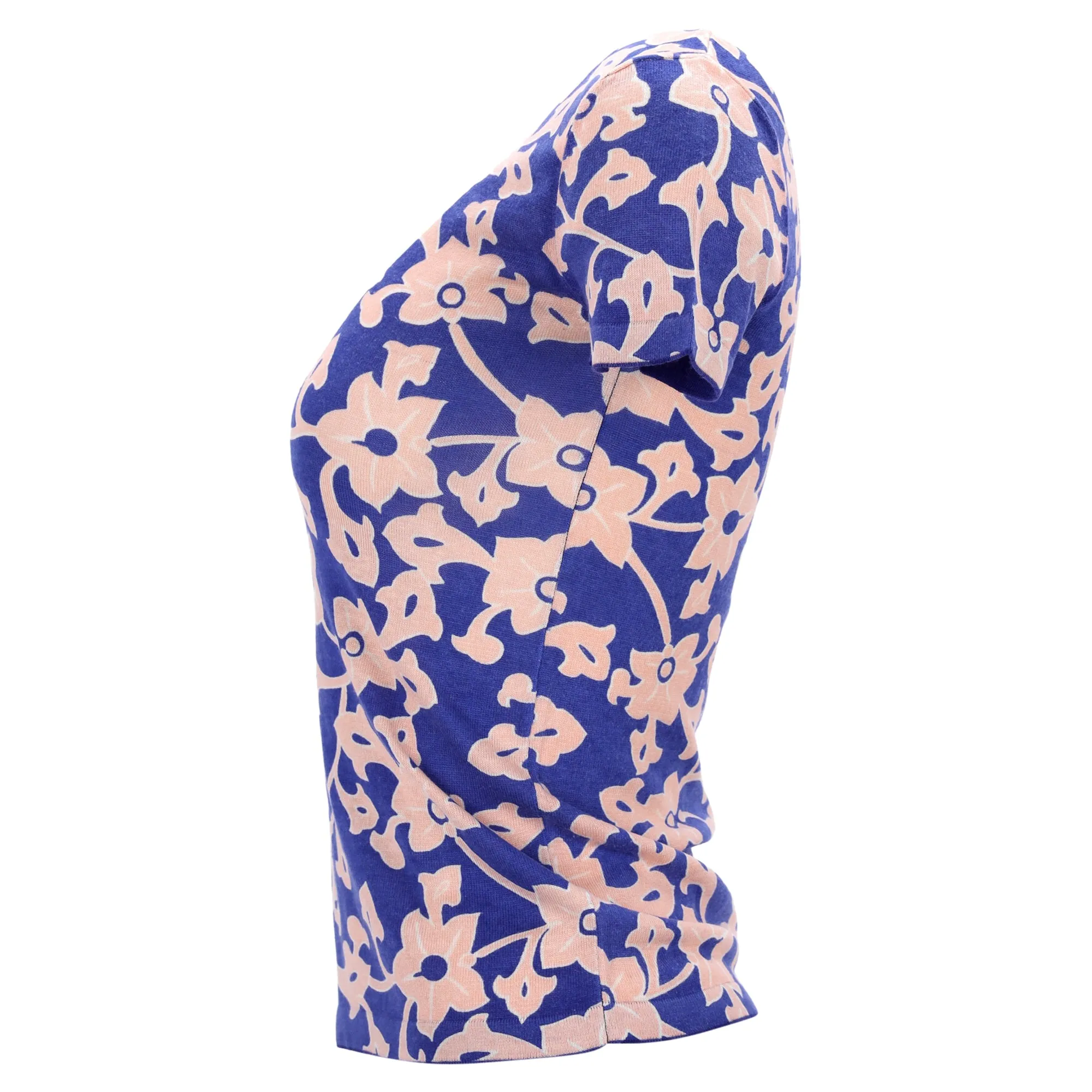 Diane Von Furstenberg Print Knitted T-shirt in Multicolor Wool
