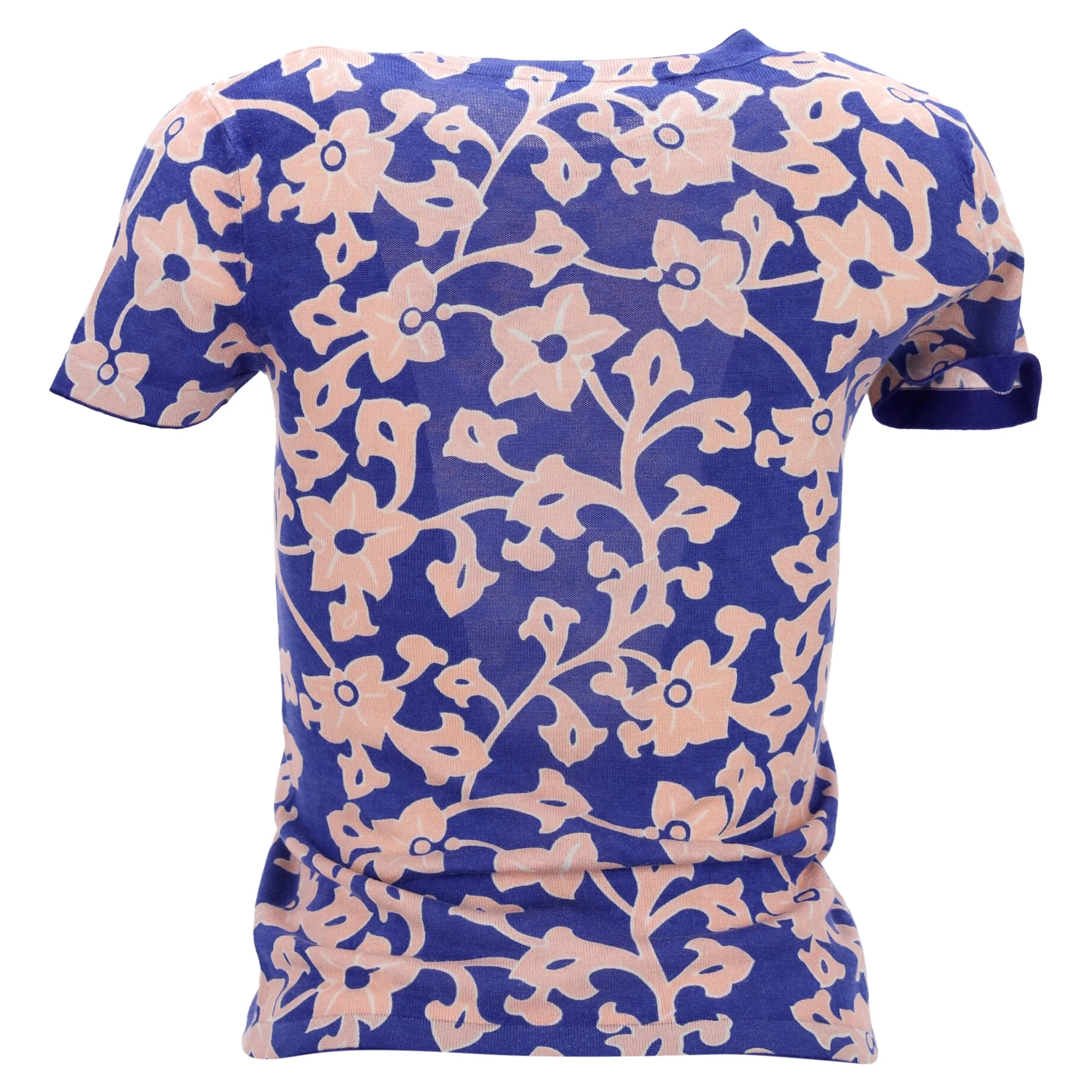 Diane Von Furstenberg Print Knitted T-shirt in Multicolor Wool