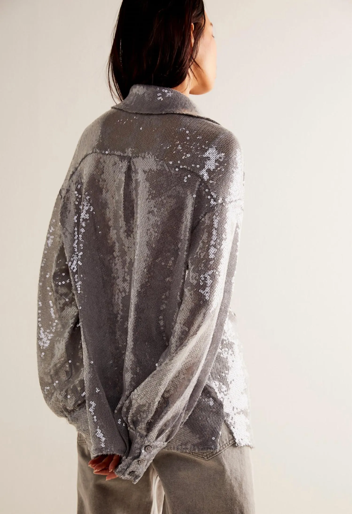Disco Margartia Button Down Blouse In Rocket