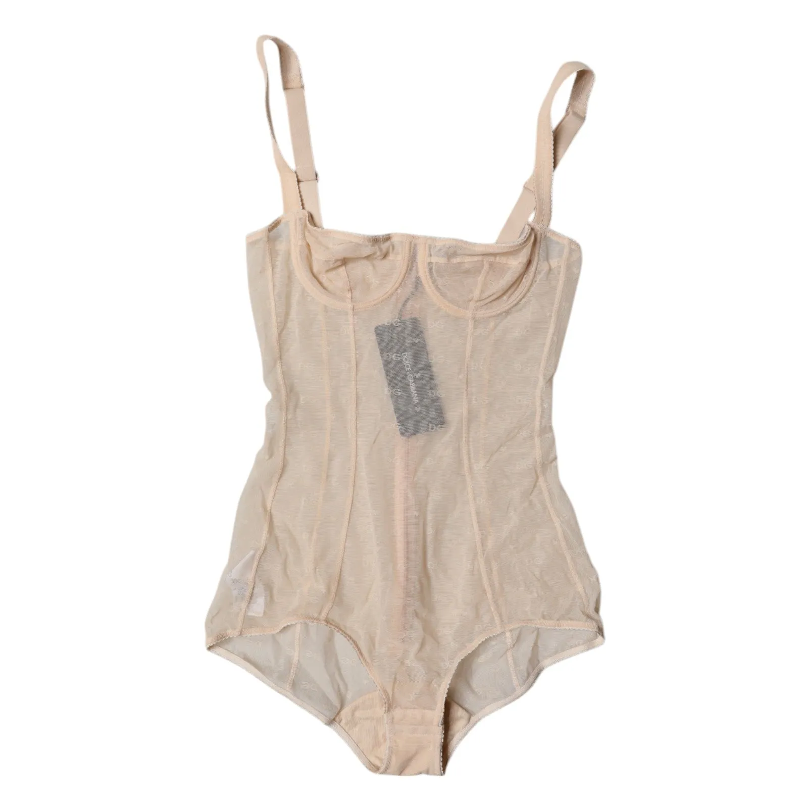 Dolce & Gabbana Tulle Balconette Bra Bodysuit Women's Underwear