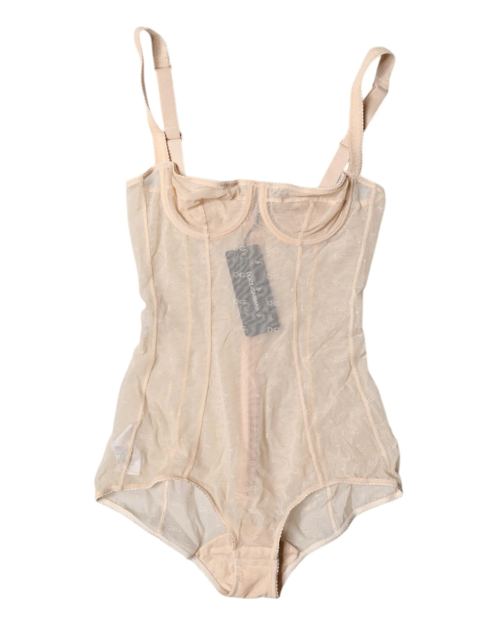 Dolce & Gabbana Tulle Balconette Bra Bodysuit Women's Underwear