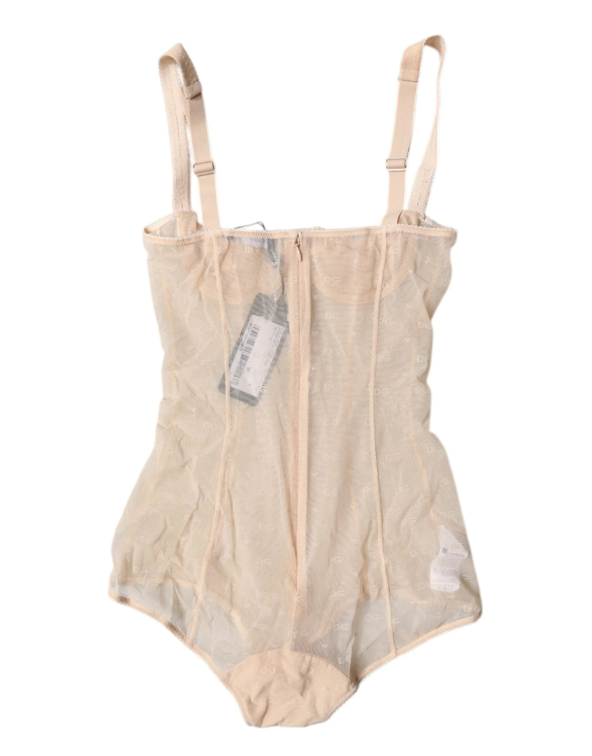 Dolce & Gabbana Tulle Balconette Bra Bodysuit Women's Underwear