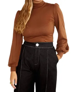 Dolly Top In Chestnut