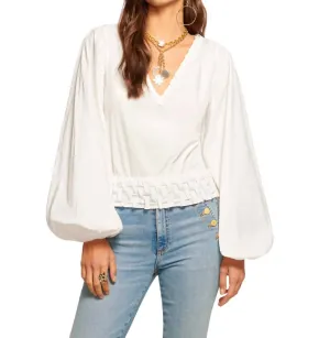 Elisa Top In White