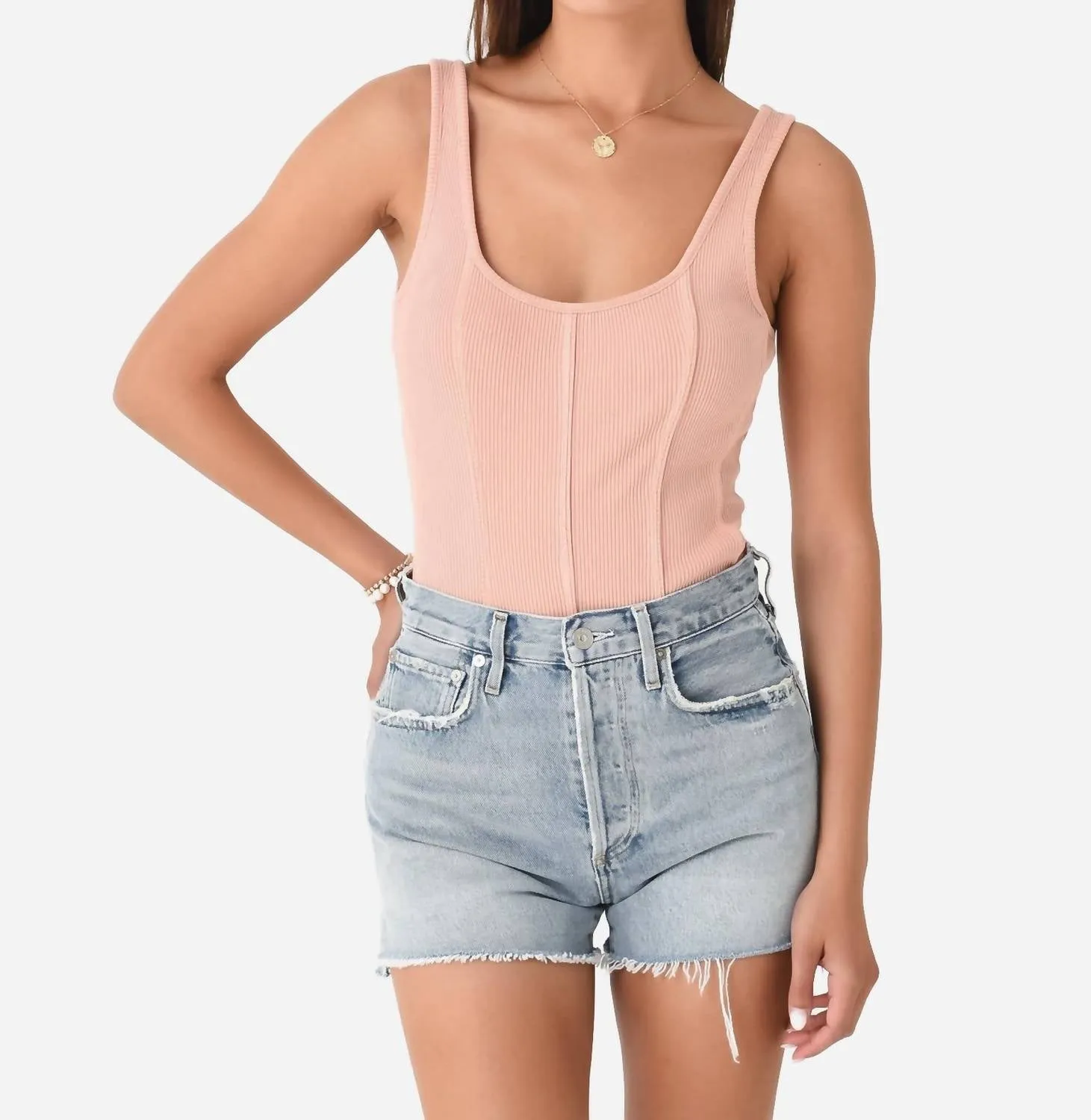 Elna Bodysuit In Grapefruit