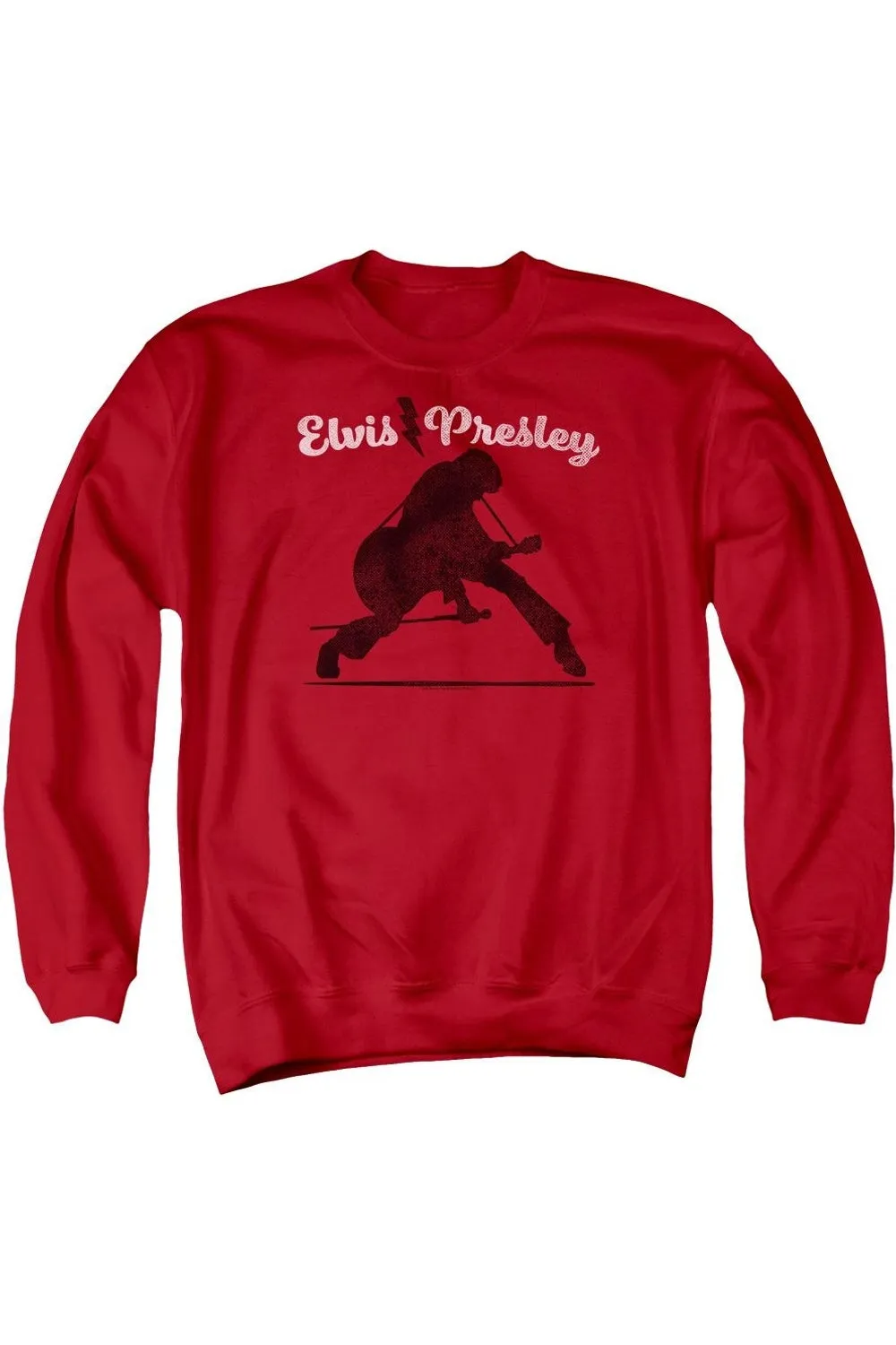 Elvis Presley Overprint Adult Crewneck Sweatshirt