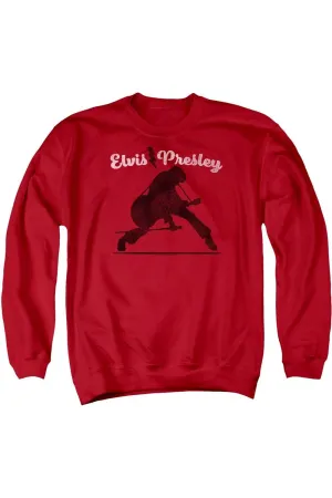 Elvis Presley Overprint Adult Crewneck Sweatshirt