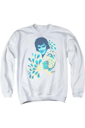 Elvis Presley Peacock Adult Crewneck Sweatshirt