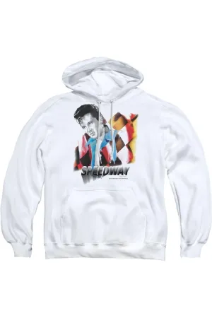 Elvis Presley Speedway Adult Pull Over Hoodie
