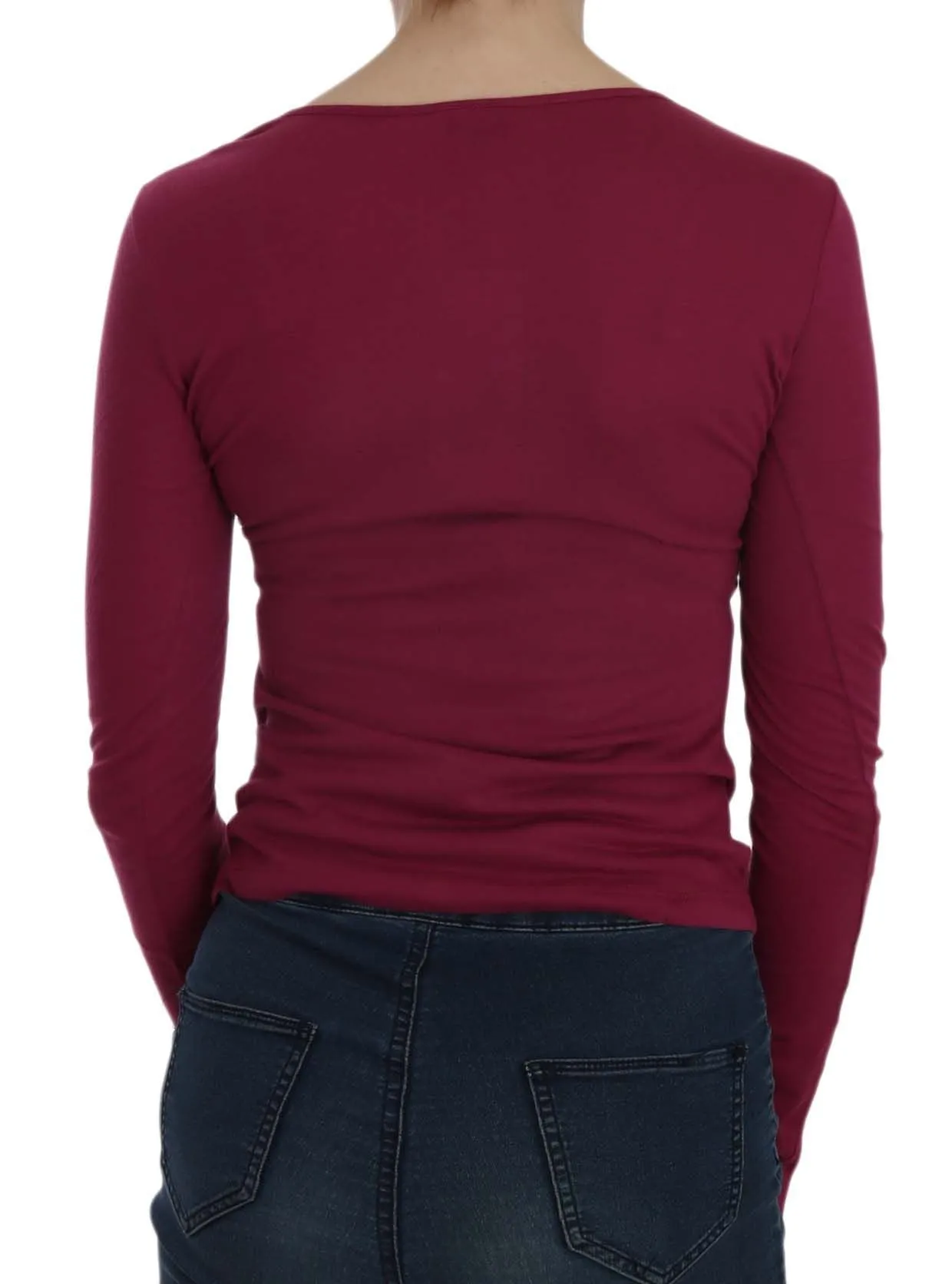 Exte Crystal Embellished Long Sleeve Casual Women's Top