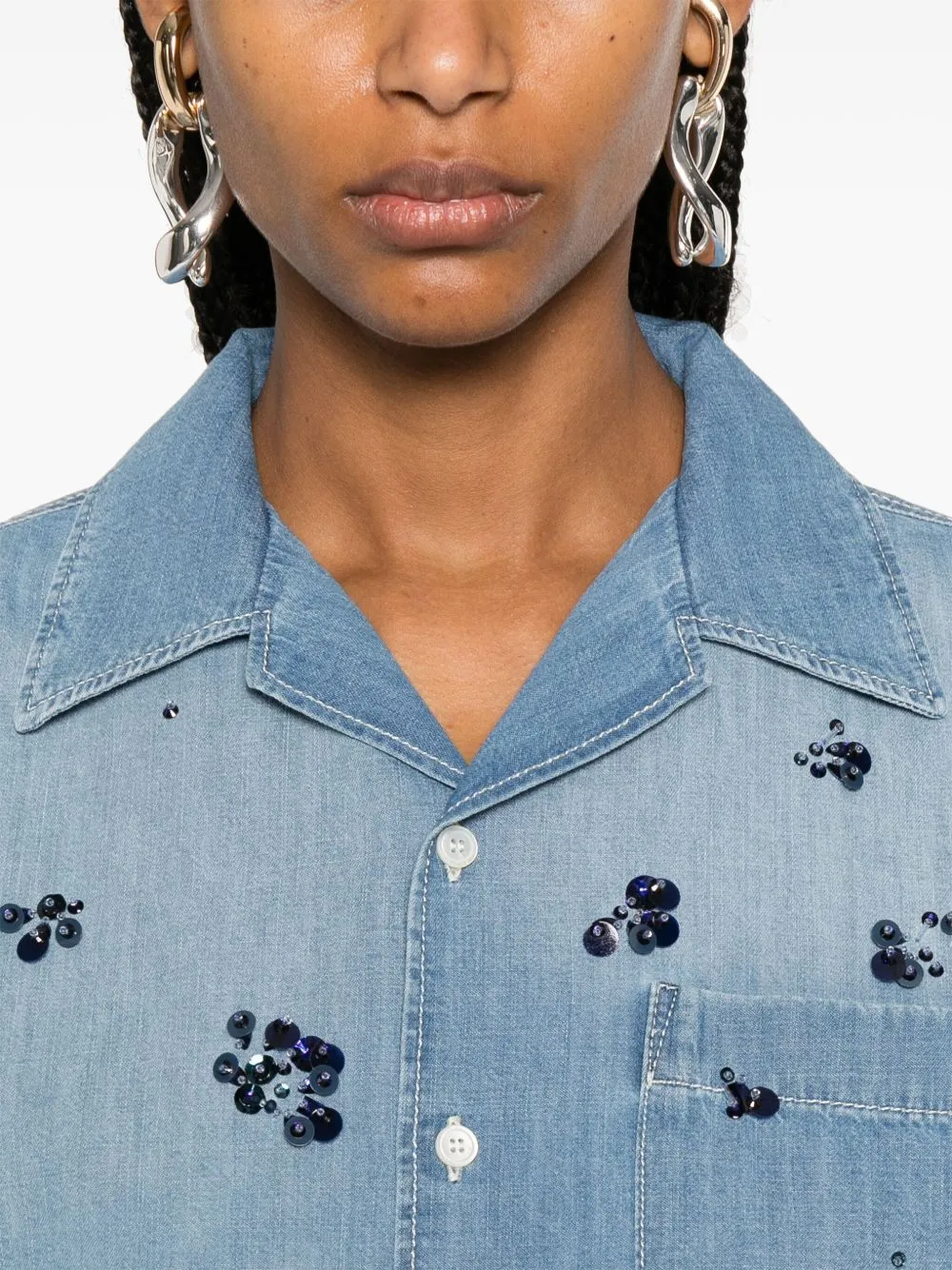 Fabiana Filippi Women's Shirts Clear blue