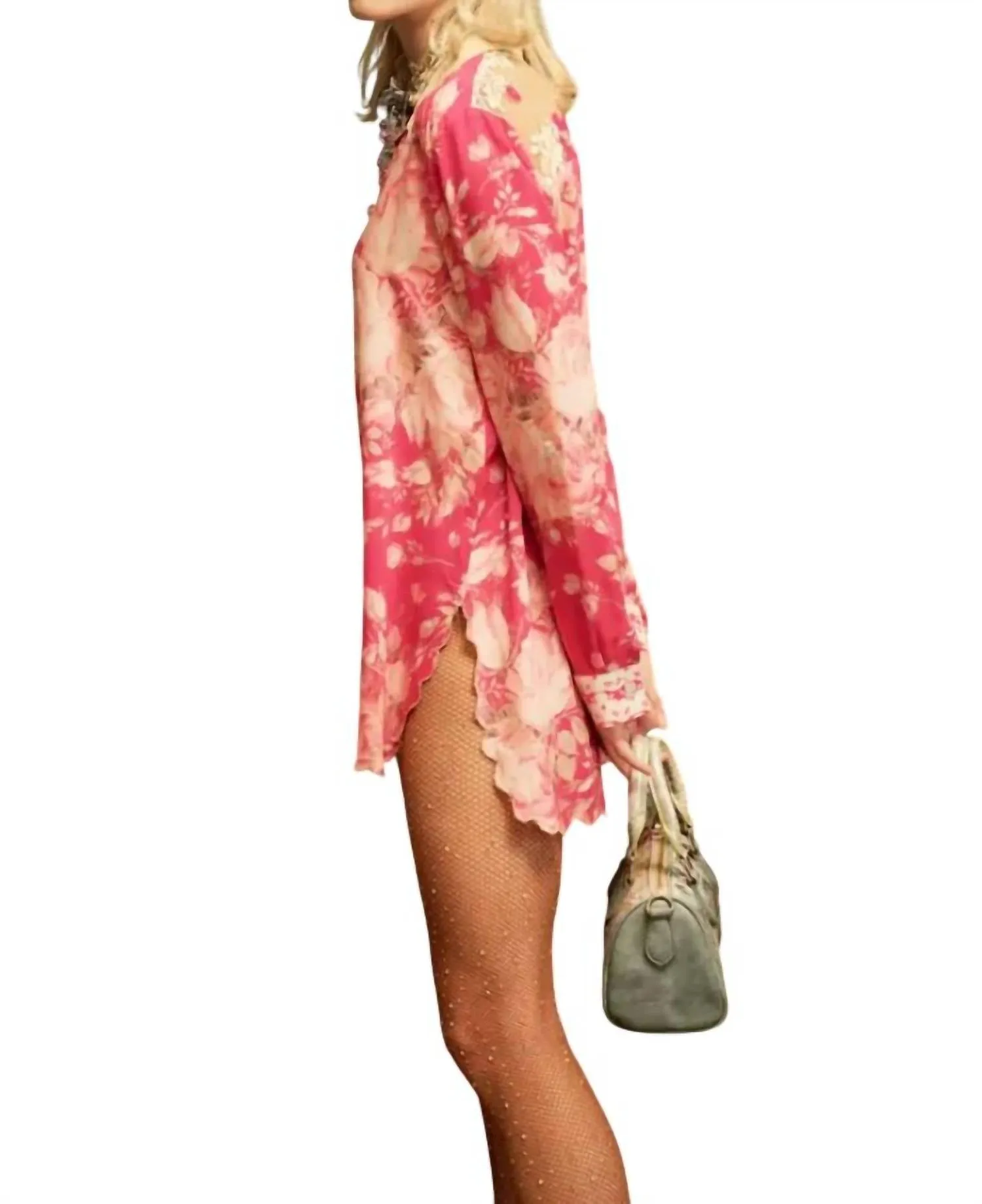 Fairy Rose Shirt In Fuchsia Rose