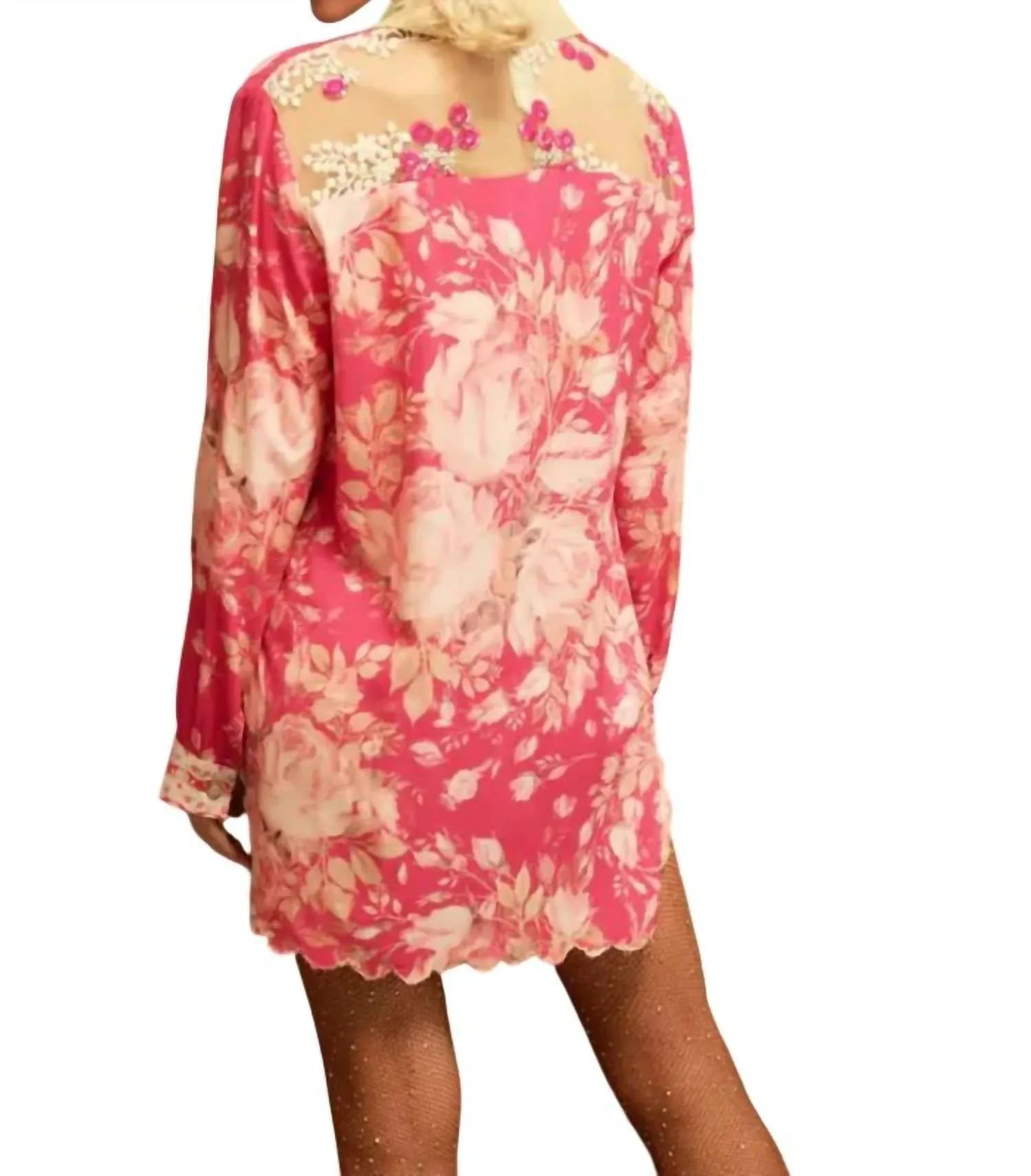 Fairy Rose Shirt In Fuchsia Rose