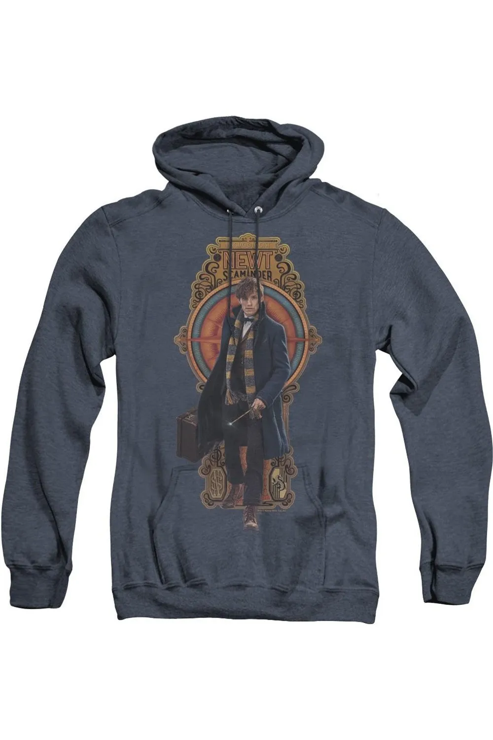 Fantastic Beasts Newt Scamander Adult Heather Hoodie / Hooded Sweatshirt