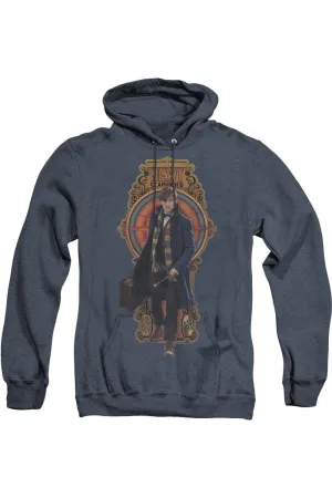 Fantastic Beasts Newt Scamander Adult Heather Hoodie / Hooded Sweatshirt