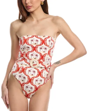 FARM Rio Summer Beach Strapless One-Piece