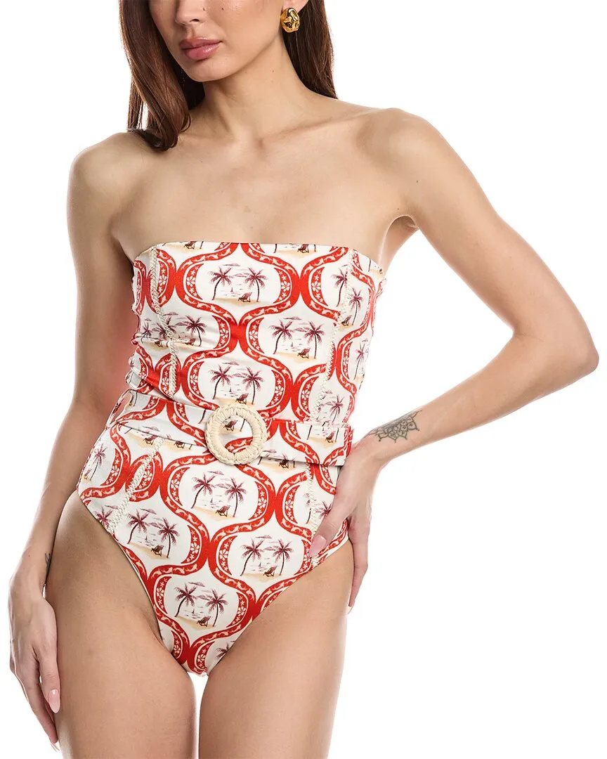 FARM Rio Summer Beach Strapless One-Piece