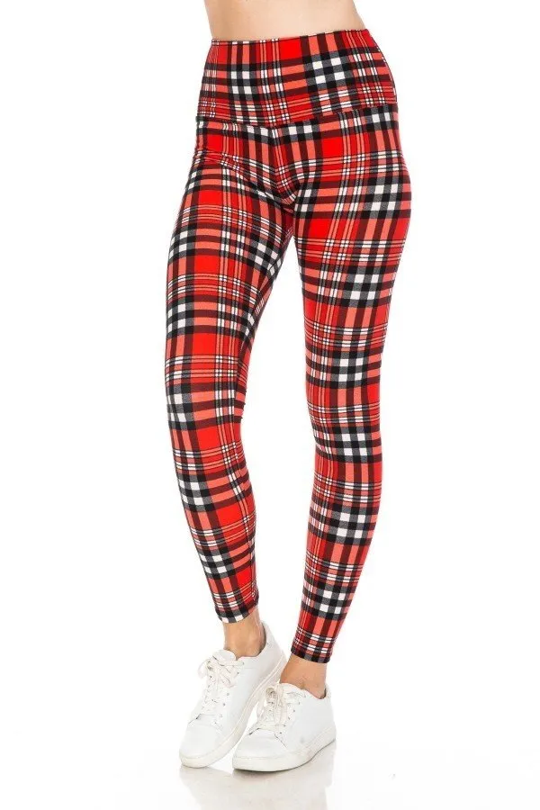 FASHNZFAB 5-inch Long Yoga Style Banded Lined Tie Dye Printed Knit Legging With High Waist