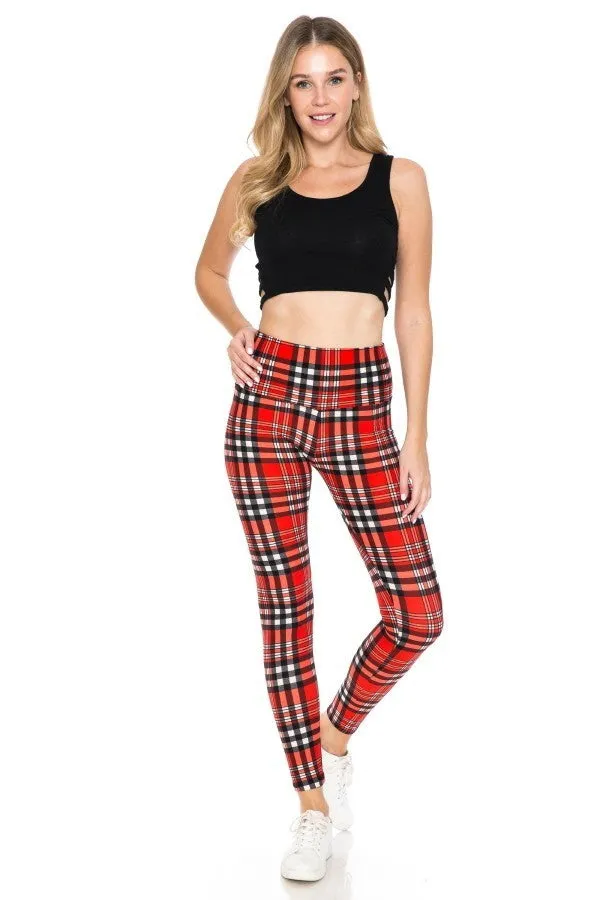 FASHNZFAB 5-inch Long Yoga Style Banded Lined Tie Dye Printed Knit Legging With High Waist
