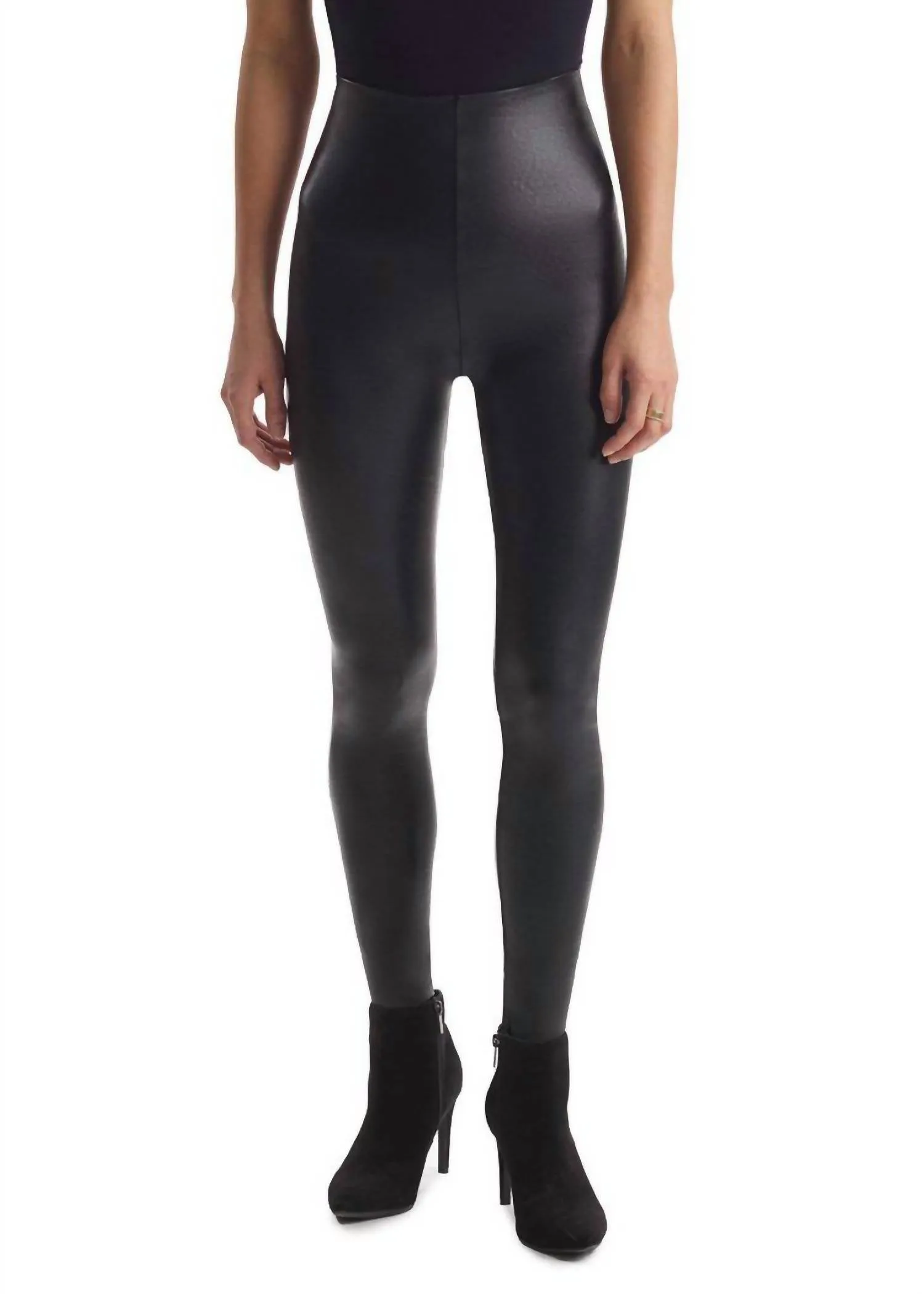 Faux Leather Legging In Black