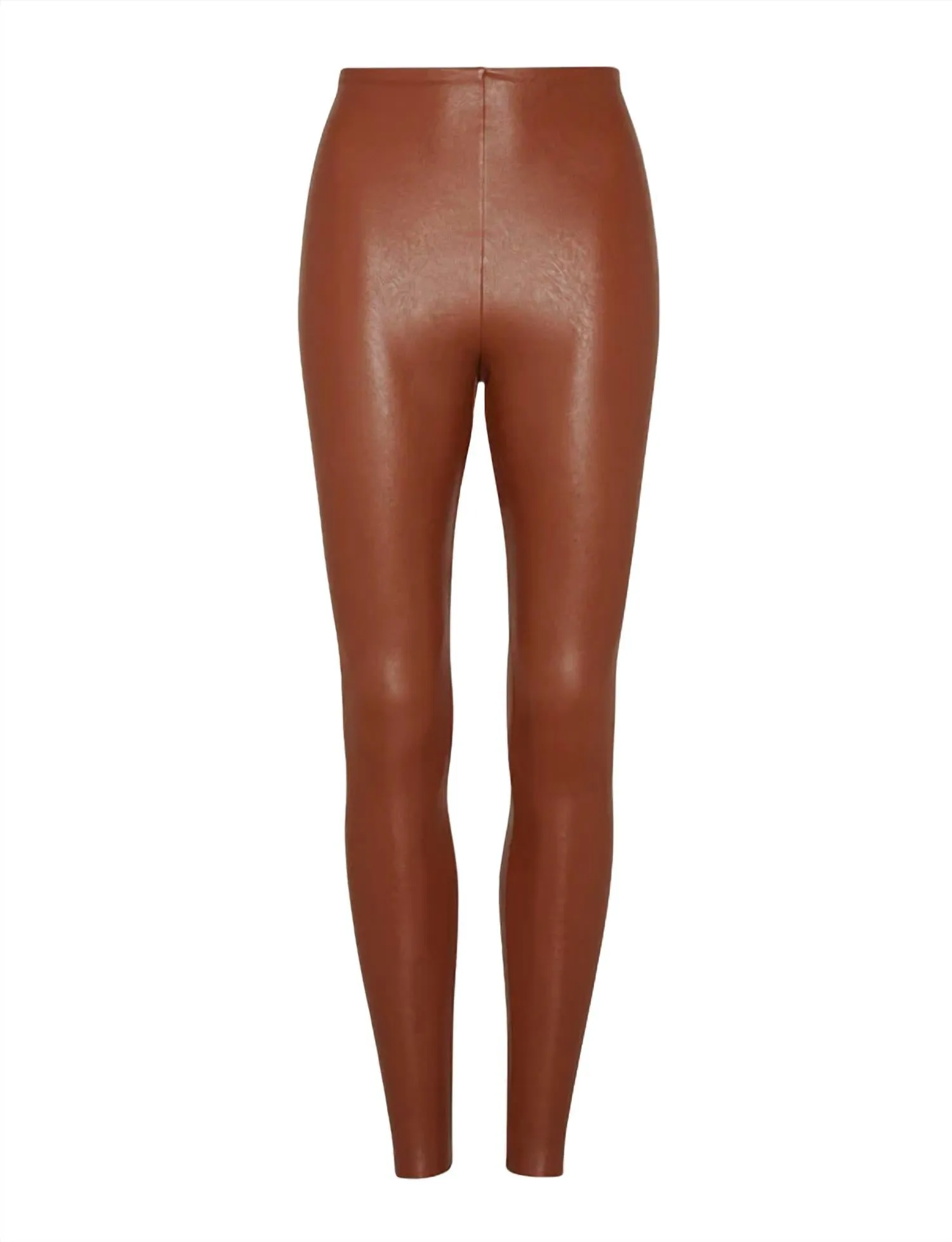Faux Leather Legging In Cocoa