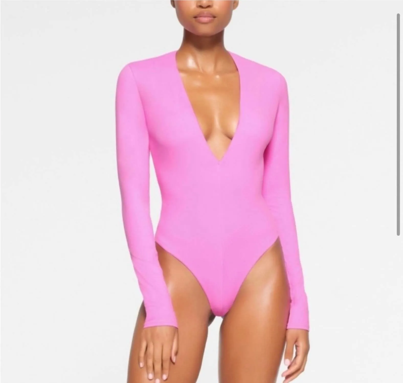 Fits Everybody Plunge Bodysuit Neon Orchid Limited Edition