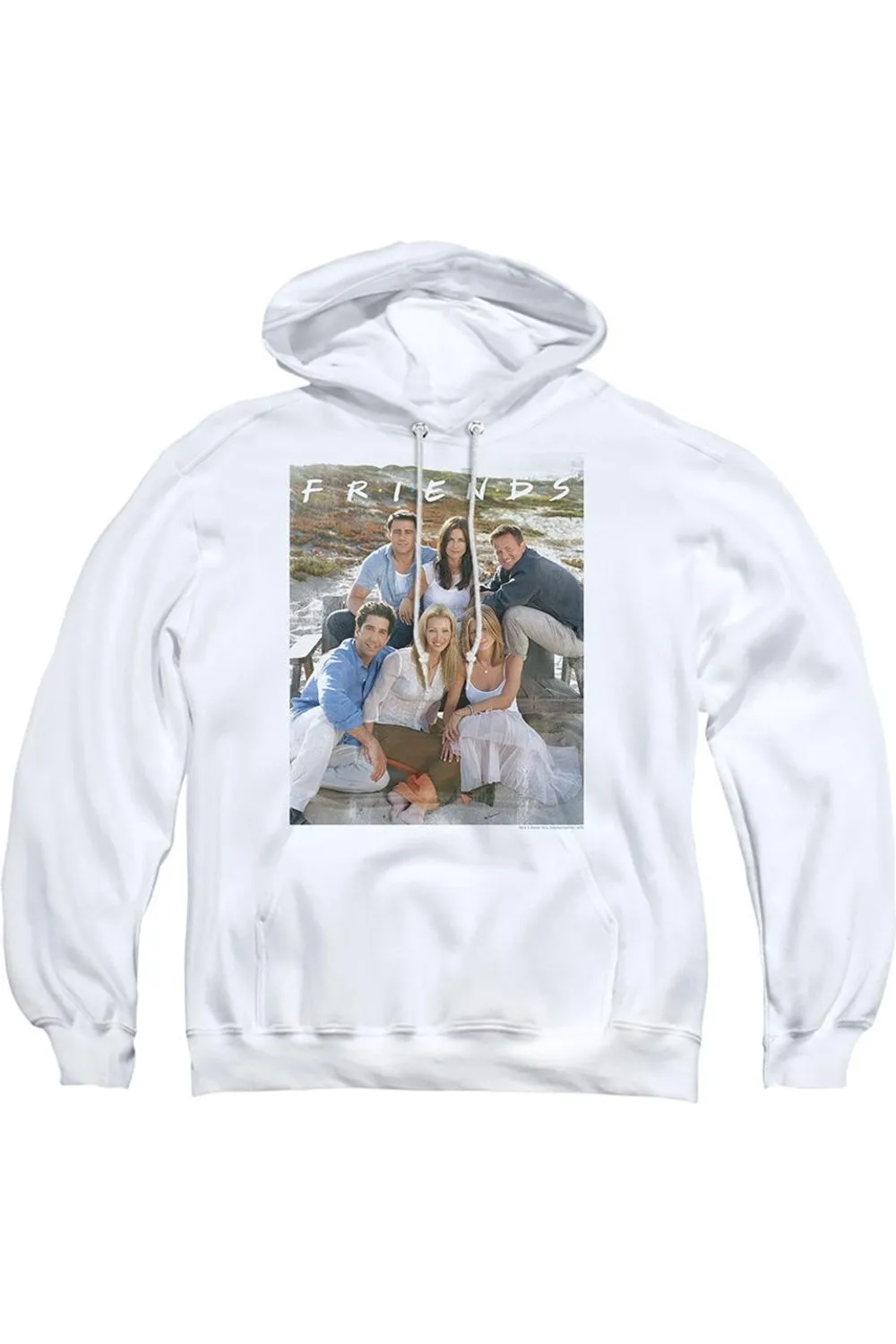 Friends Lifes A Beach Adult Pull Over Hoodie / Hooded Sweatshirt