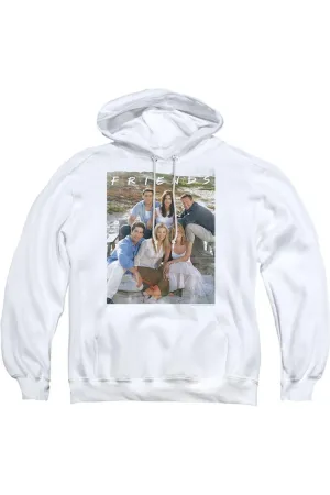 Friends Lifes A Beach Adult Pull Over Hoodie / Hooded Sweatshirt
