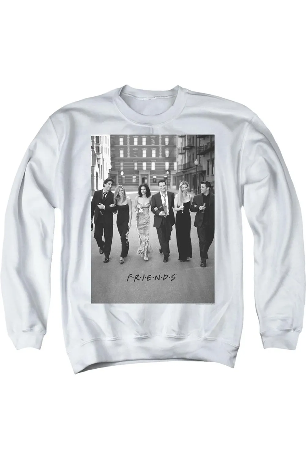 Friends Walk The Streets Adult Crewneck Sweatshirt
