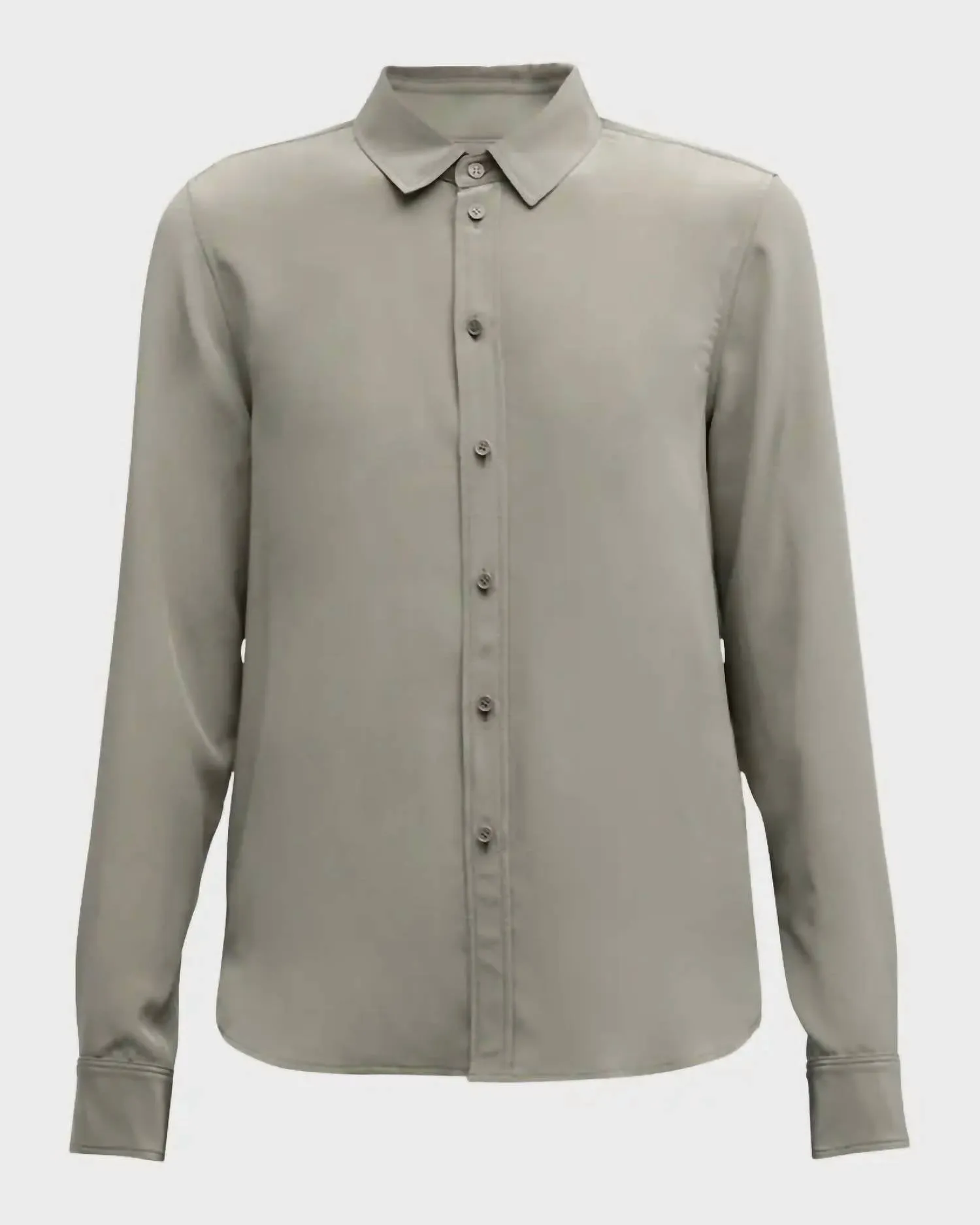 Gaia Slim Shirt In Dark Sage