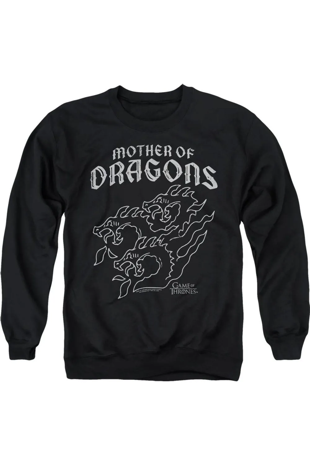 Game Of Thrones Mother Of Dragons Adult Crewneck Sweatshirt