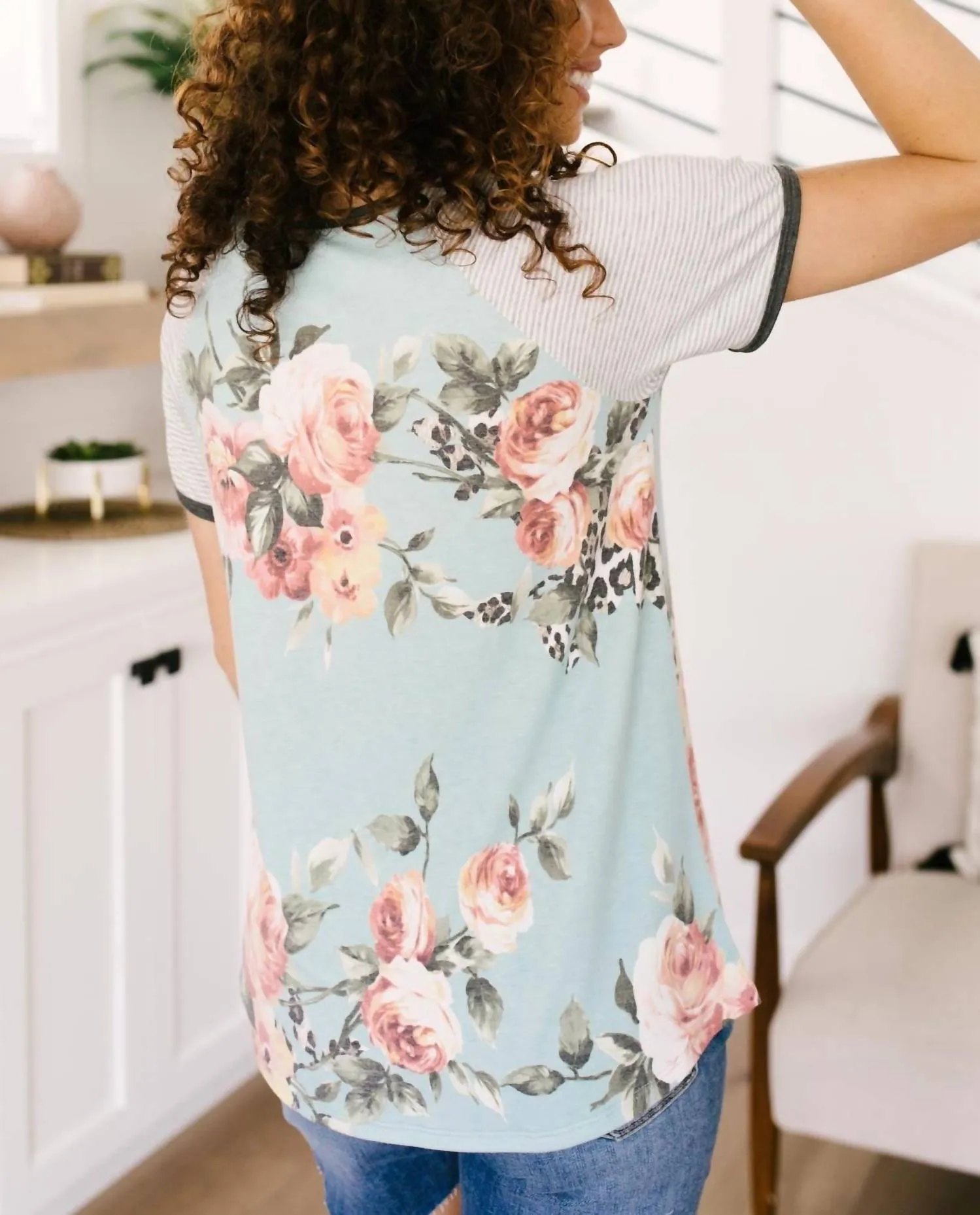 Garden Untamed Top In Blue