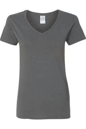 Gildan Heavy Cotton Womens V-Neck T-Shirt