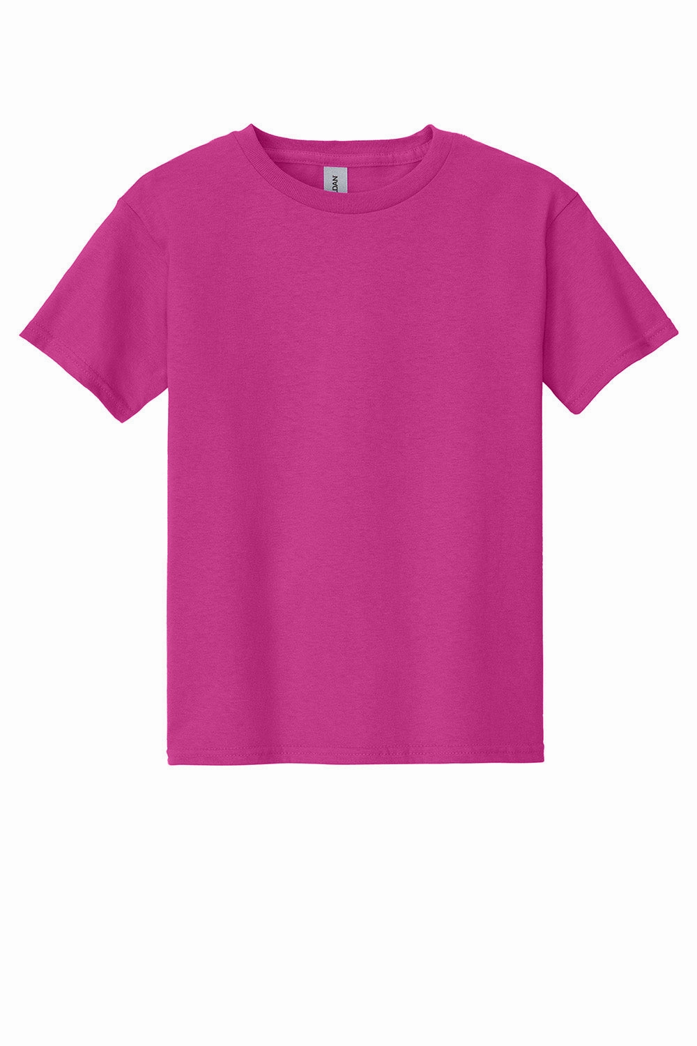 Gildan Youth Short Sleeve Crewneck T-Shirt - Heliconia Pink