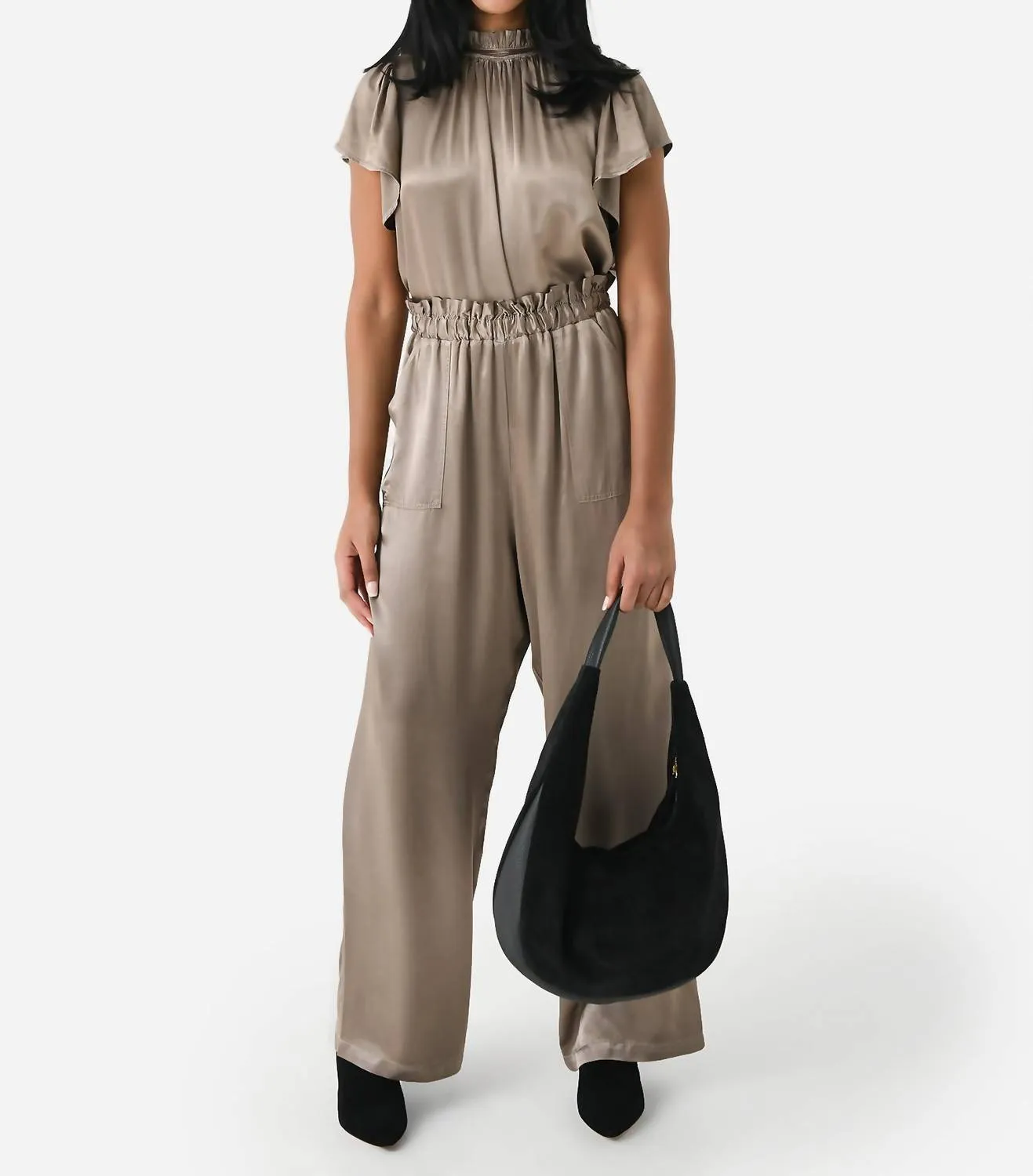 Grayson Pant In Heather Charcoal