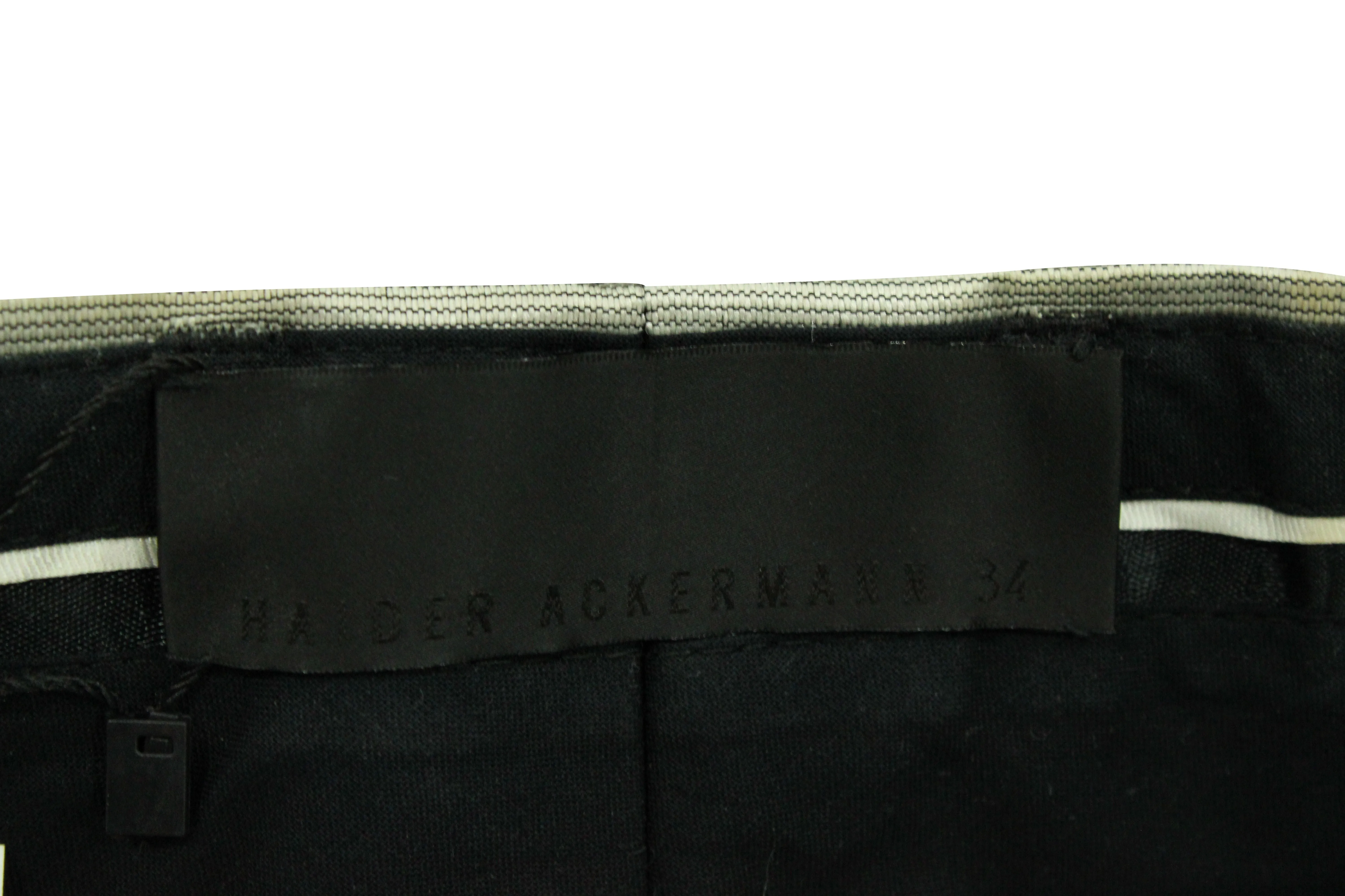 Haider Ackermann Printed Slim Cut Leggings in Black and White Cotton