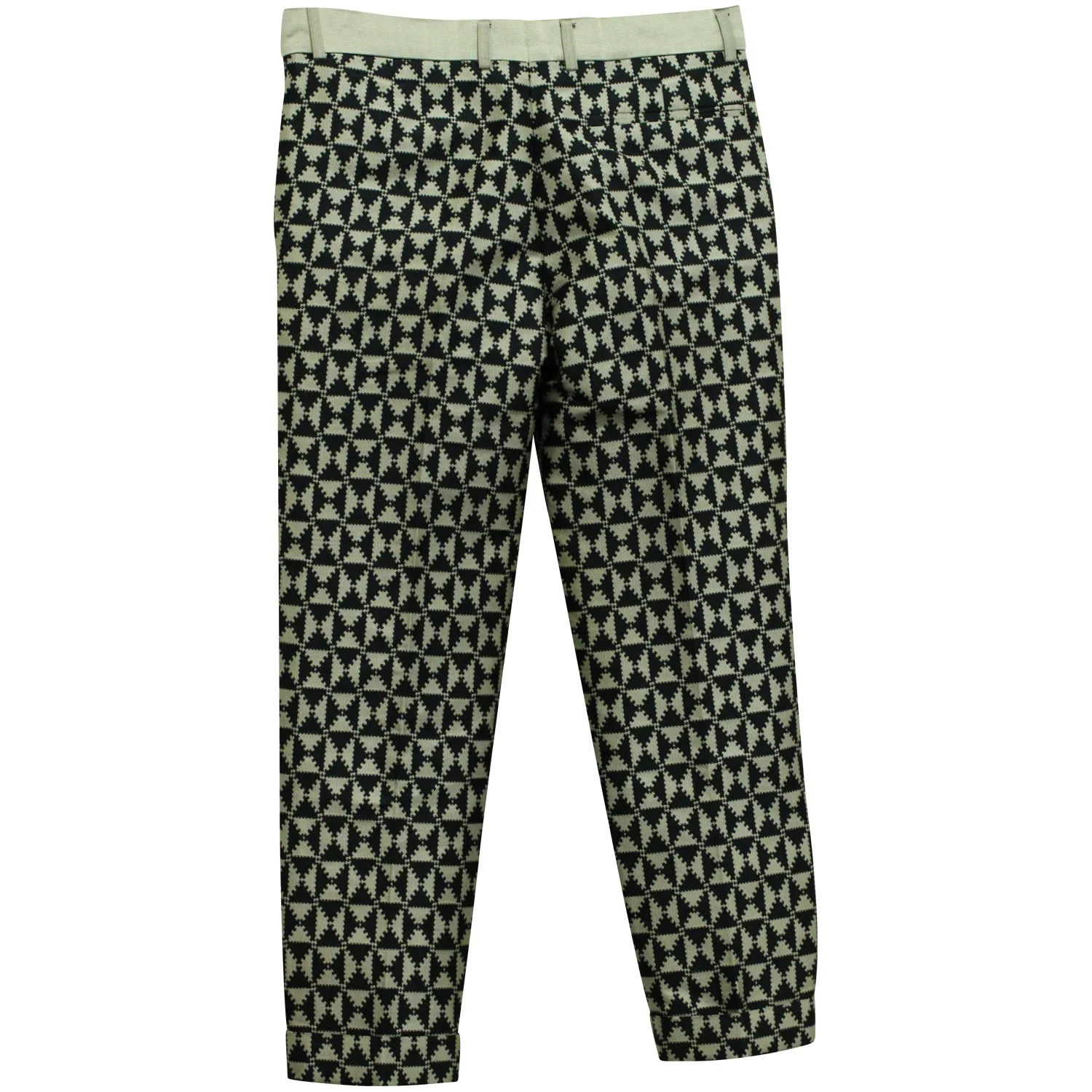 Haider Ackermann Printed Slim Cut Leggings in Black and White Cotton