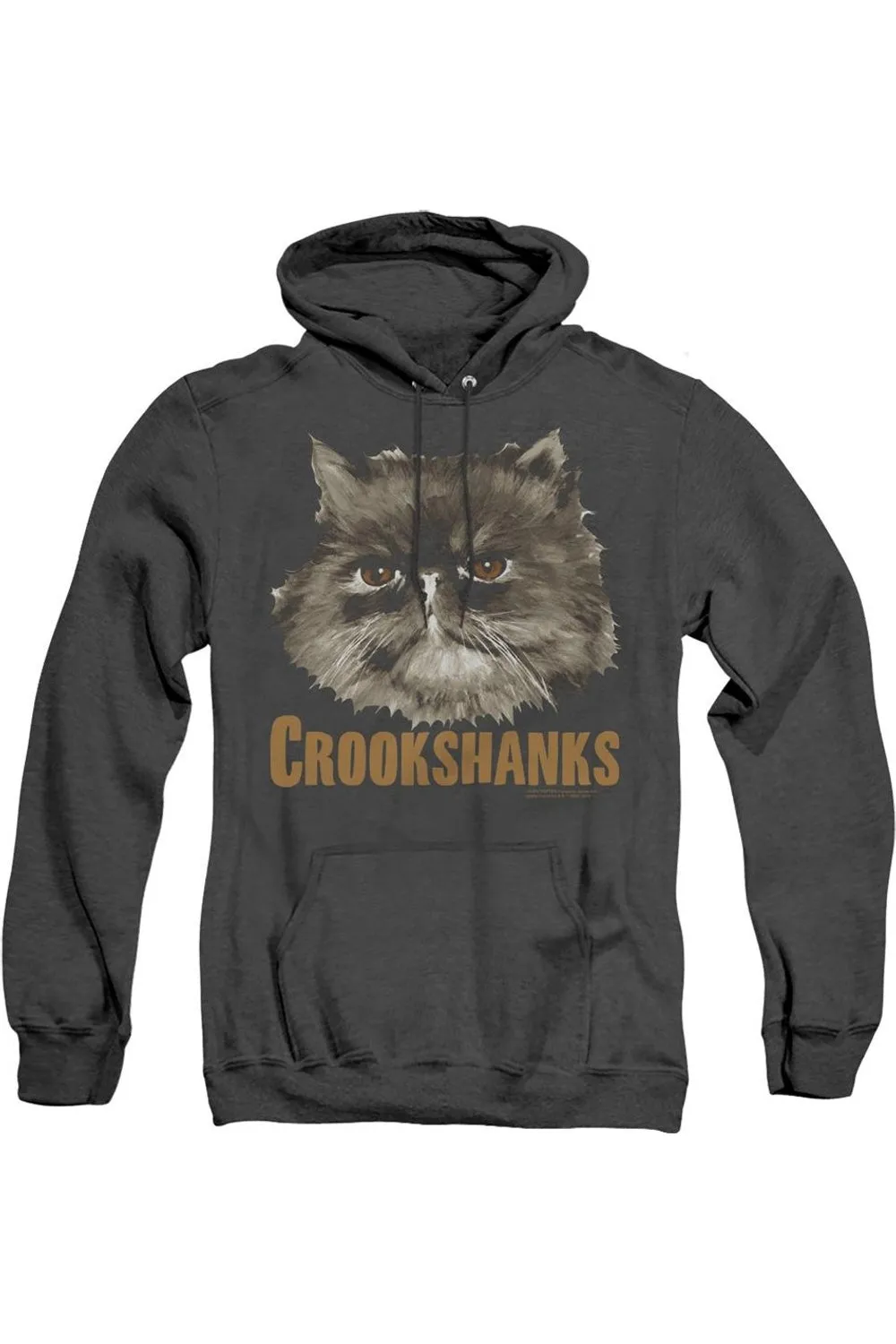 Harry Potter Crookshanks Adult Heather Hoodie / Hooded Sweatshirt
