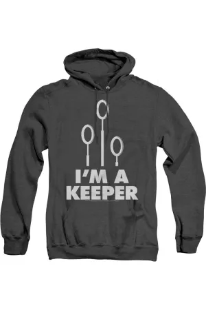 Harry Potter Keeper Adult Heather Hoodie / Hooded Sweatshirt