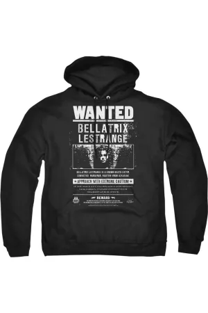 Harry Potter Wanted Bellatrix Adult Pull Over Hoodie / Hooded Sweatshirt