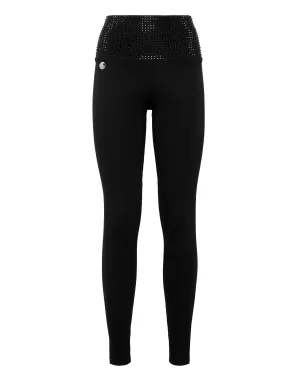 High Waist Leggings  with Crystals