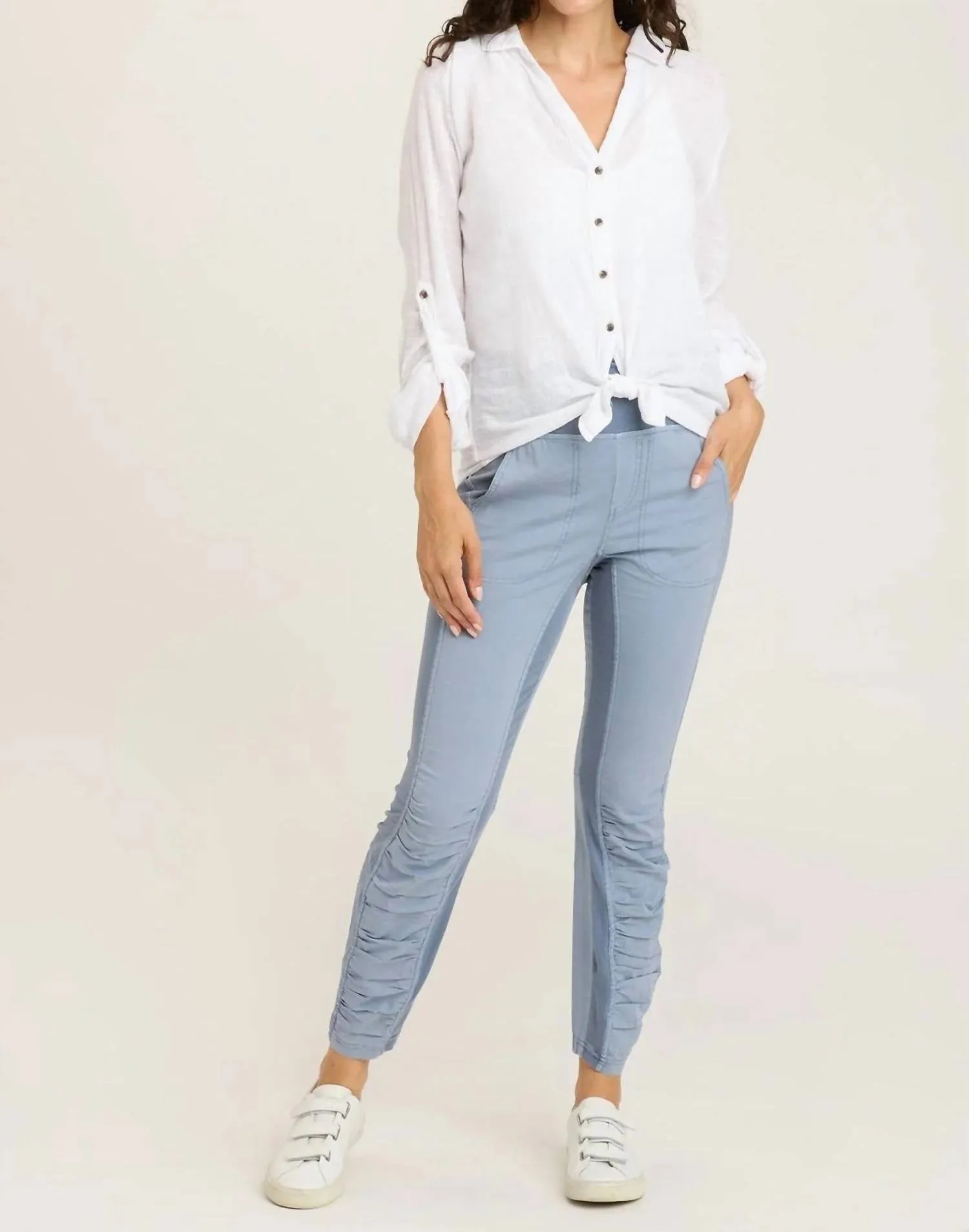 High Waist Penny Leggings In Orion Blue Pigment