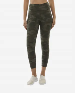 Highr Rise 7/8 Leggings With Pocket In Olive Camo Print