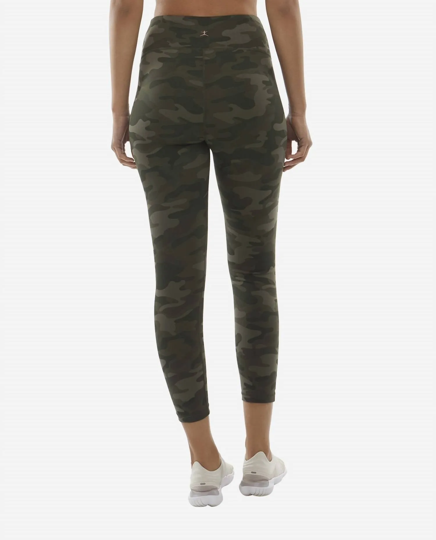 Highr Rise 7/8 Leggings With Pocket In Olive Camo Print