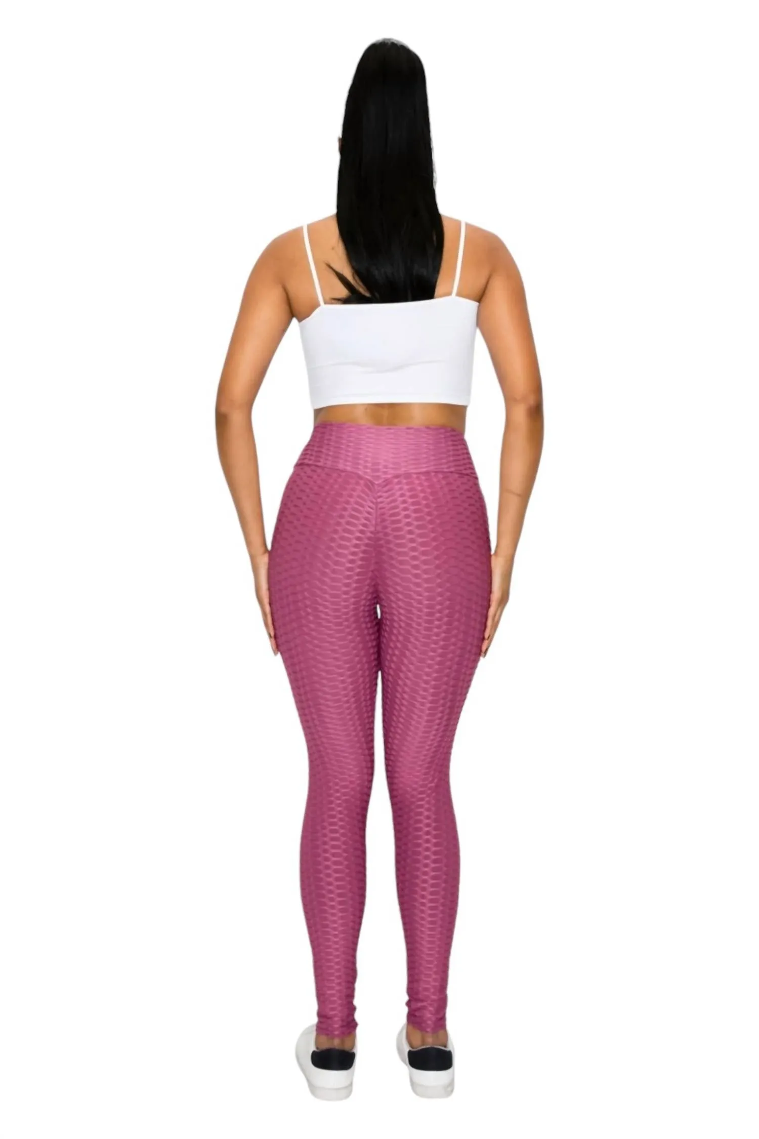 Honeycomb Leggings In Mauve