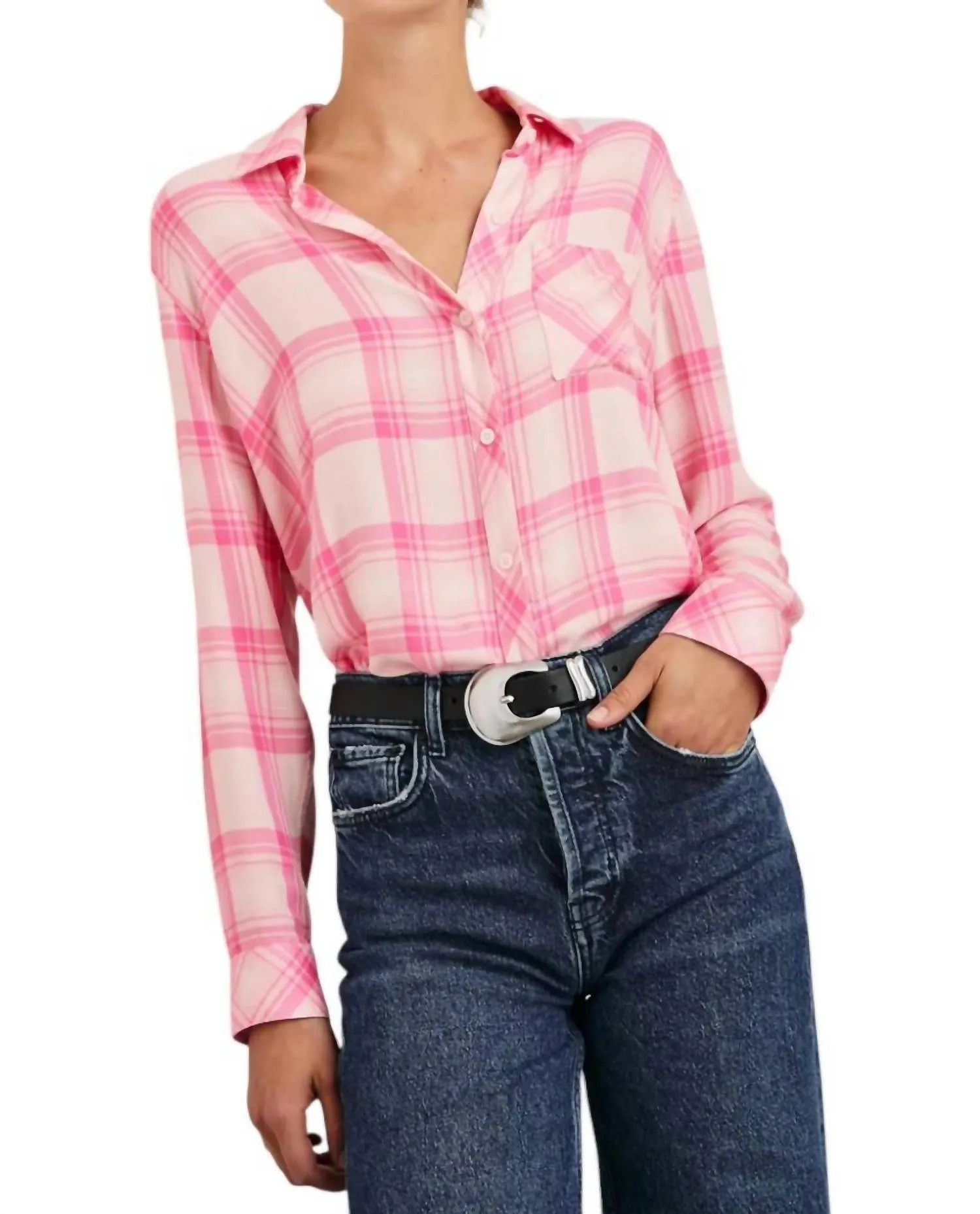 Hunter Shirt In Brave Pink